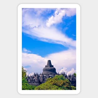 Borobudur view. Sticker